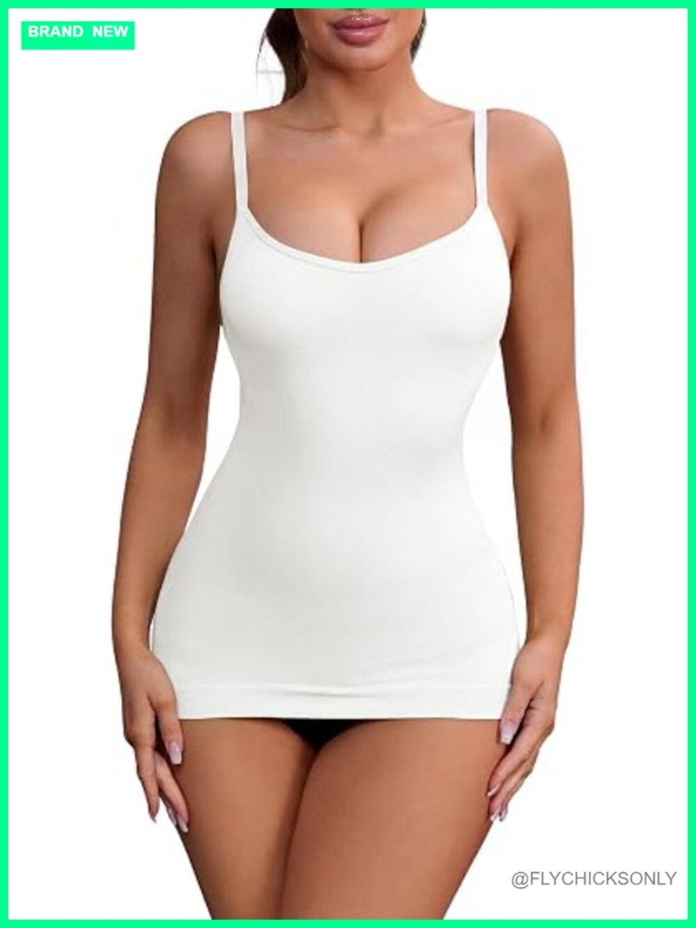 Sleeveless tank top long length smoothing shapewear body shaper tummy control